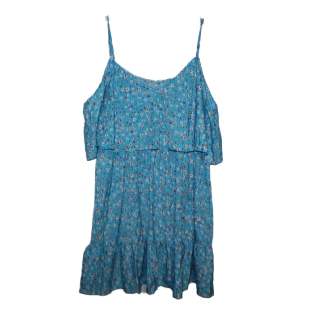 Women's Plus Size Spring Floral Dress - Picture 5 of 16